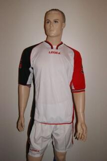 12 x Legea-Trikot-Sets - CAIRO , weiß-schwarz-rot