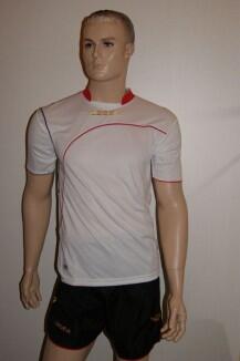 Fußball-Trikot-Set Ginevra von LEGEA weiß / schwarz - GINEVRA Trikot-Set v. LEGEA