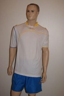 Fußball-Trikot-Set Ginevra von LEGEA weiß / azurblau - GINEVRA Trikot-Set v. LEGEA
