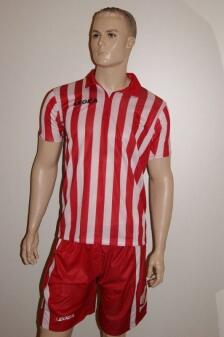 14 Legea-Fußball-Trikot-Sets - BROADWAY weiß /rot