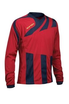 Langarm-Sport-Trikot MIRA v. Acerbis , weinrot / blau , Gr. 5XS-3XL