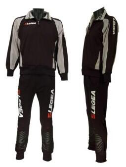 Trainingsanzug Egitto v. LEGEA schwarz-grau Gr. XL