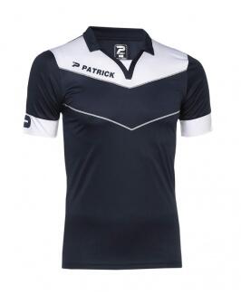 Kurzarm-Trikot Power 105 v. Patrick dunkelblau/weiß