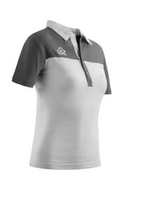 Frauen-Poloshirt  Belatrix von Acerbis ,  weiß-grau, Gr. 3XS -2XL