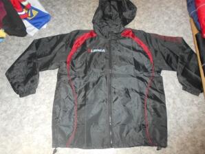 Regenjacke Vento v. LEGEA , schwarz / rot ,