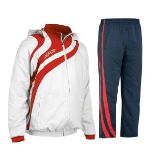 Kapuzen-Trainingsanzug ALKMAN v. ACERBIS , weiß/rot/blau