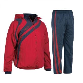 Kapuzen-Trainingsanzug ALKMAN v. ACERBIS weinrot /blau