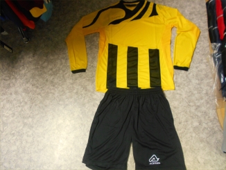 Langarm-Fußball-Set Mira v. Acerbis , gelb-schwarz , Gr. L