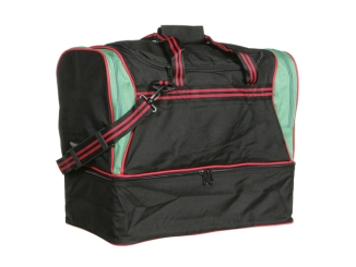 Sporttasche / Fußballtasche TOLEDO schwarz/grün mit separatem Schuhfach