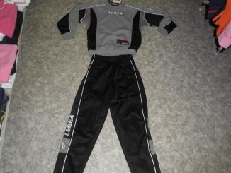 Trainingsanzug Algeria v. LEGEA grau-schwarz