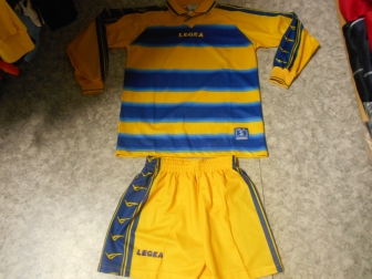 14 Legea-Fußball-Trikot-Sets - Stoccolma, gelb - blau