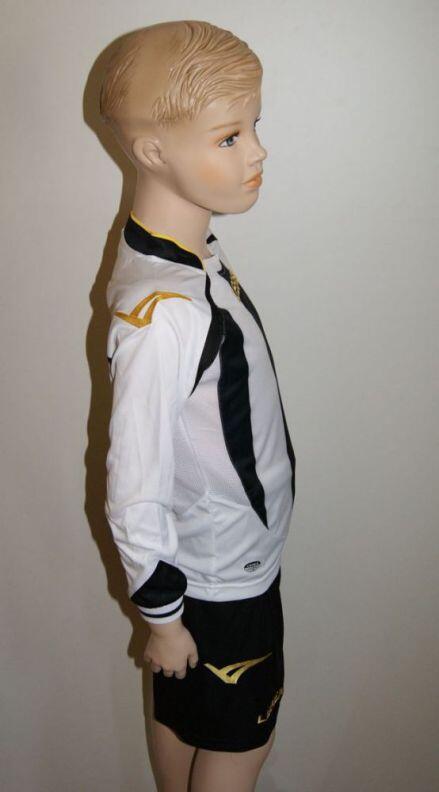 Legea-Trikot-Sets- DRESDA -l Trikot u.Hose weiß / schwarz 7 cm - DRESDA Trikot-Set v. LEGEA