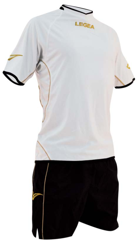 Legea-Trikot-Set Ciclone weiß/schwarz/gold