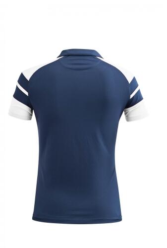 Damen Poloshirt Kemari v. Acerbis , blau - weiß , Gr. 4XS-3XL