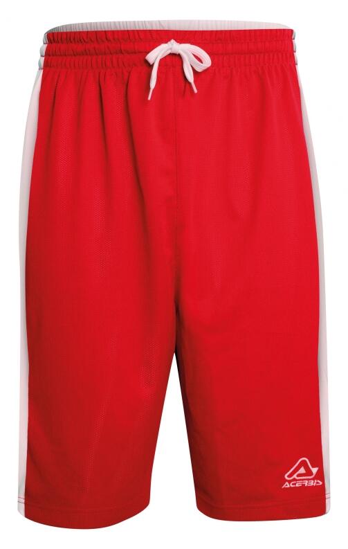 Basketball Wende Shorts Larry v. Acerbis , weiß-rot, 4XS-4XL