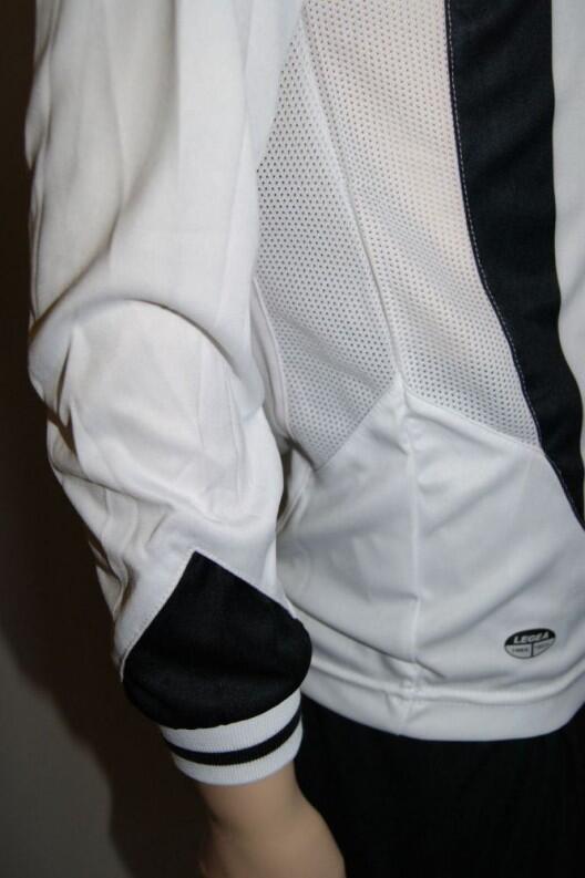 Legea-Trikot-Sets- DRESDA -l Trikot u.Hose weiß / schwarz 7 cm - DRESDA Trikot-Set v. LEGEA