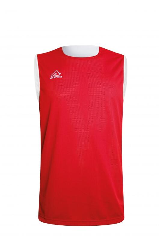 Basketball Wende Trikot Larry v. Acerbis , weiß- rot, 4XS-4XL