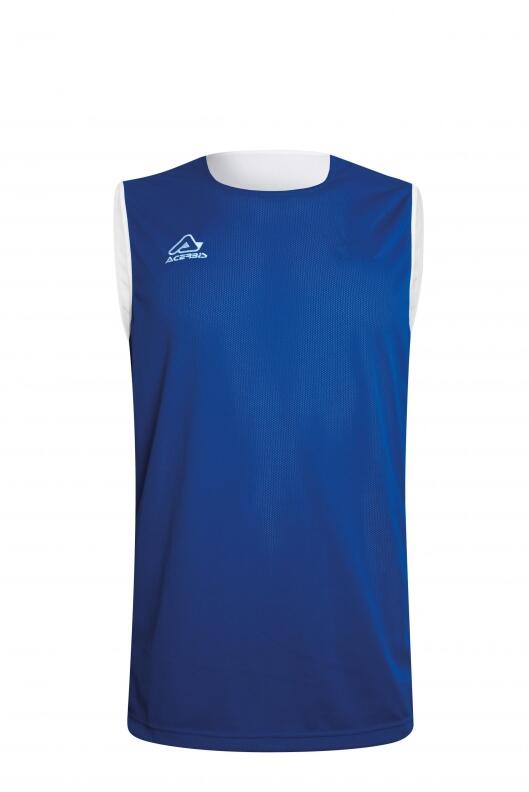 Basketball Wende Trikot Larry v. Acerbis , weiß - royal, 4XS-4XL