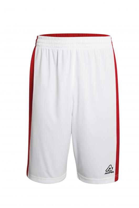 Basketball Wende Shorts Larry v. Acerbis , weiß-rot, 4XS-4XL