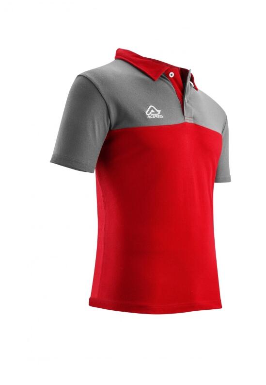 Poloshirt Belatrix von Acerbis , rot-grau, Gr. 4XS - 3XL