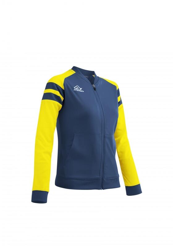 Frauen-Trainingsjacke KEMARI v. ACERBIS ,blau - gelb