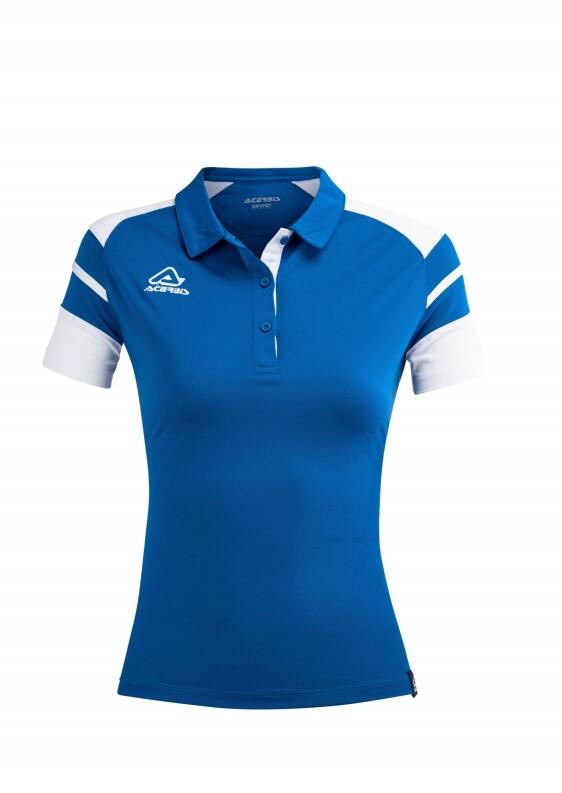 Damen Poloshirt Kemari v. Acerbis , royal - weiß , Gr. 4XS-3XL
