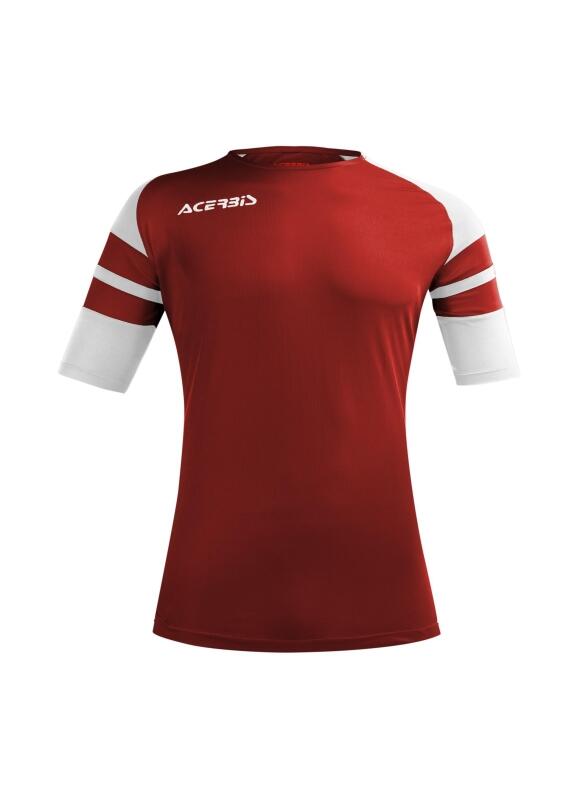 Sport -Kurzarm-Trikot -Kemari JERSEY v. Acerbis , weinrot-weiß