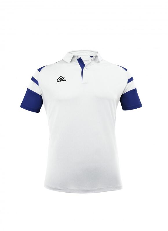 Poloshirt Kemari von Acerbis , weiß- blau , Gr. 5XS-4XL