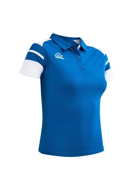 Damen Poloshirt Kemari v. Acerbis , royal - weiß , Gr. 4XS-3XL