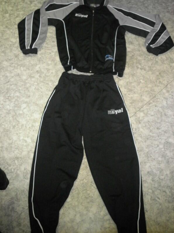 Trainingsanzug HORN v. Royal , schwarz/grau