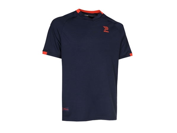Sport-Kurzarm-Shirt Exclper101 , blau-orange, Patrick