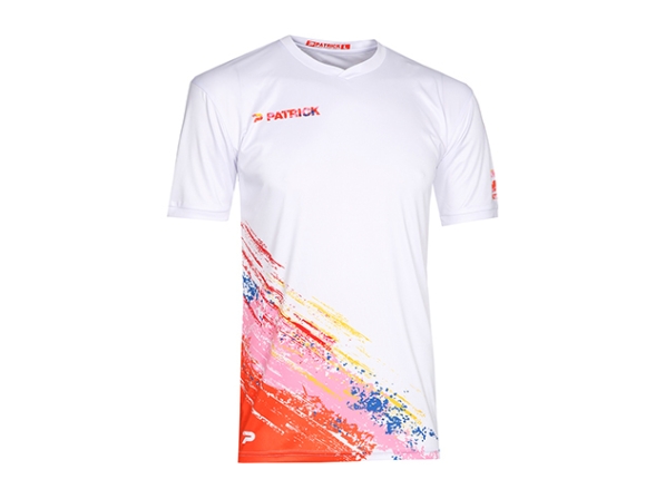 Sport-Kurzarm-Shirt Sublimation, weiß, Patrick