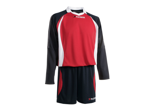 Fu&szlig;balll-Trikot-Set Malaga 301 v. Patrick,  schwarz-rot