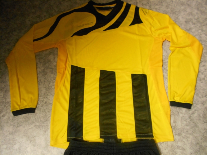 Langarm-Fußball-Set Mira v. Acerbis , gelb-schwarz , Gr. L