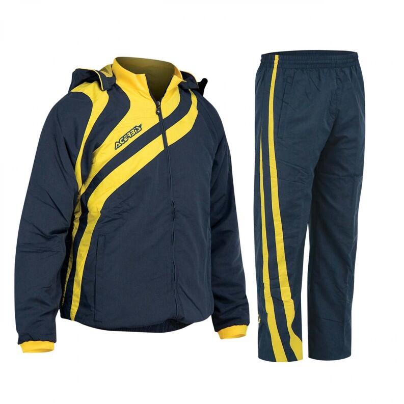 Kapuzen-Trainingsanzug ALKMAN v. ACERBIS blau/gelb