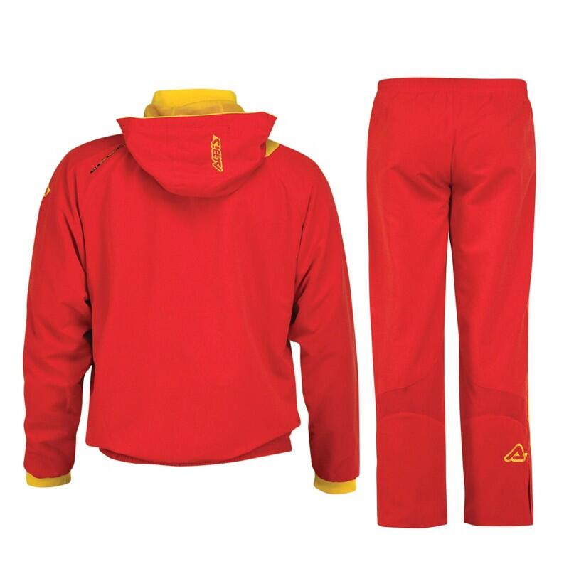 Kapuzen-Trainingsanzug ALKMAN v. ACERBIS rot-gelb