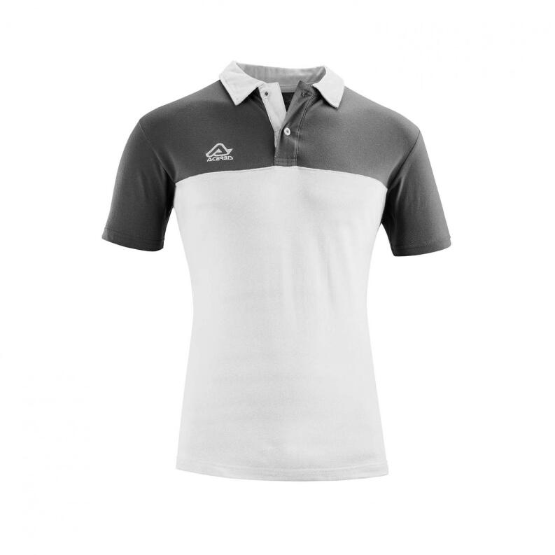 Poloshirt Belatrix von Acerbis , weiß-grau, Gr. 4XS -4XL