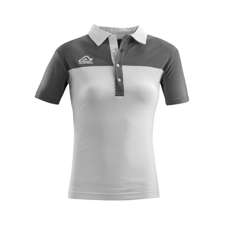 Frauen-Poloshirt Belatrix von Acerbis , weiß-grau, Gr. 3XS -2XL