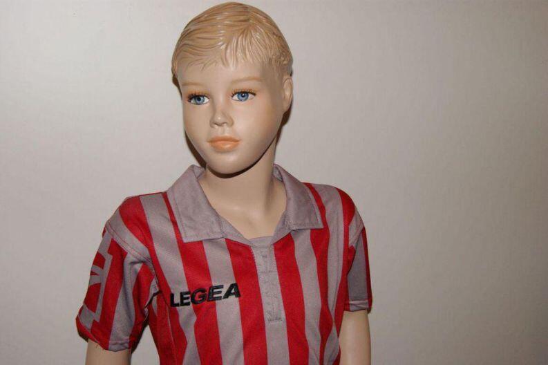 14 Legea-Fußball-Trikot-Sets - BROADWAY grau /rot - BROADWAY Trikot-Set v. LEGEA