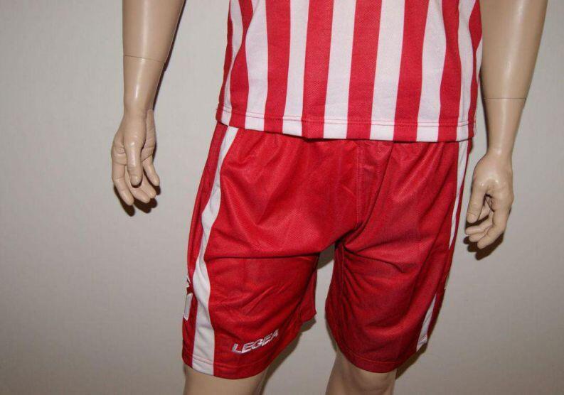 14 Legea-Fußball-Trikot-Sets - BROADWAY weiß /rot - BROADWAY Trikot-Set v. LEGEA