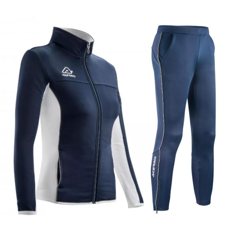 Frauen -Trainingsanzug ( Jacke + Hose )  BELATRIX  v. ACERBIS  blau/weiß
