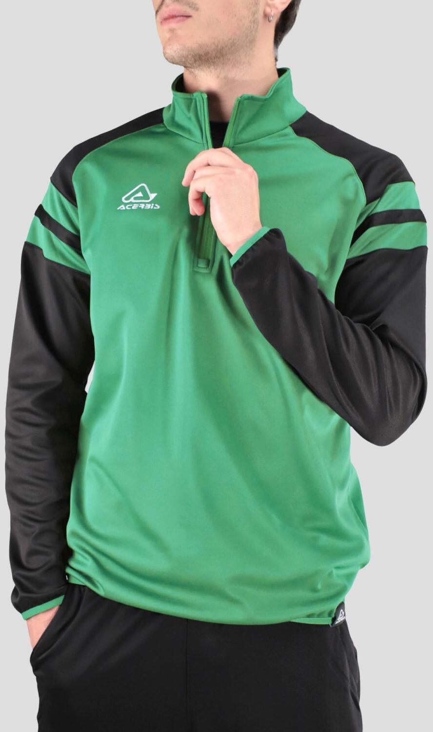 Trainingssweater Kemari v. ACERBIS ,  gr&uuml;n-schwarz