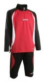 Abverkauf Trainingsanzug Malaga 402 schwarz / rot